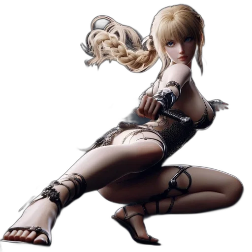 weapon, concept art, fantasy art, 3d render transparent PNG cut-out