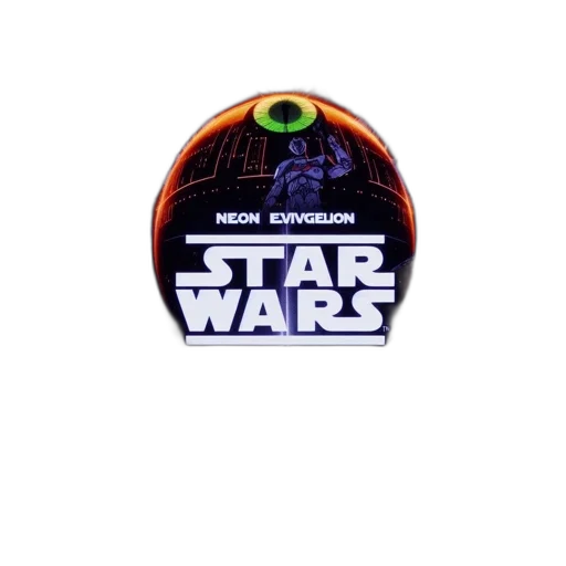 3d render, outer space, neon, evigelion transparent PNG cut-out