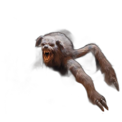 creature, animal, hair, staff transparent PNG cut-out