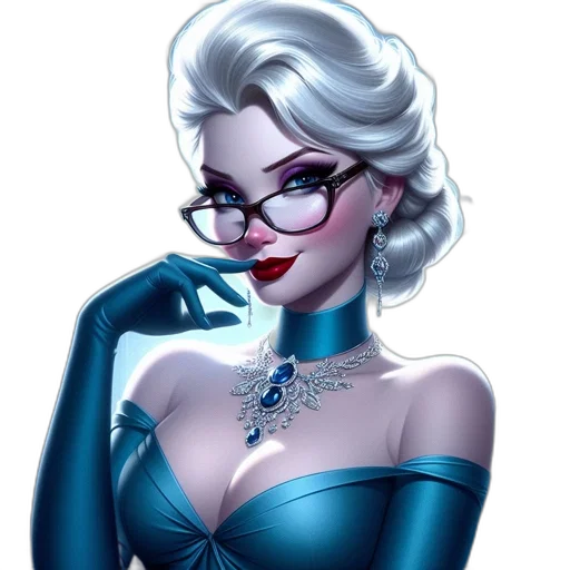 jewelry, dress, comic book art, cartoon transparent PNG cut-out