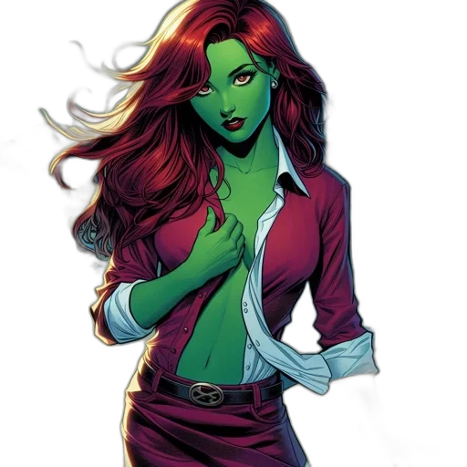 comic book art, concept art, fantasy art, cartoon transparent PNG cut-out