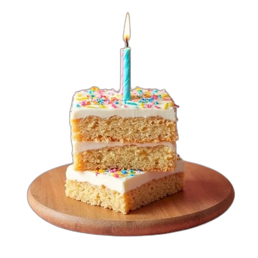 food, one, bar, birthday transparent PNG cut-out