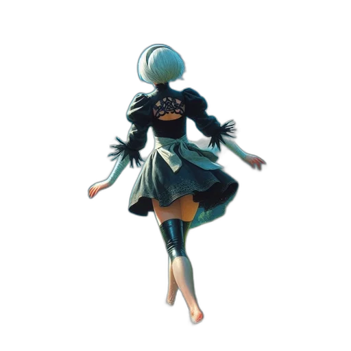 dress, robot, creature, hat transparent PNG cut-out