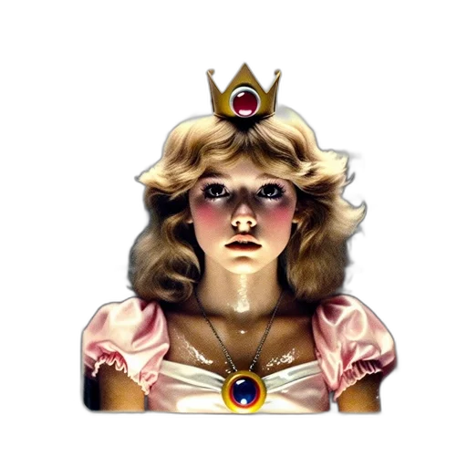 crown, jewelry, staff, face transparent PNG cut-out