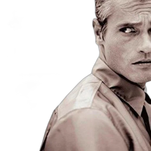 jacket, face, photorealistic, comic book art transparent PNG cut-out