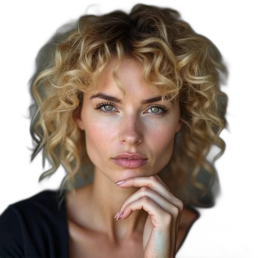 face, hair, jewelry, crown transparent PNG cut-out
