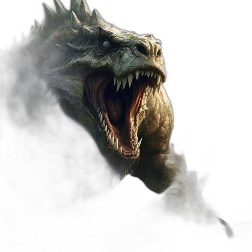 dragon, creature, animal, face transparent PNG cut-out