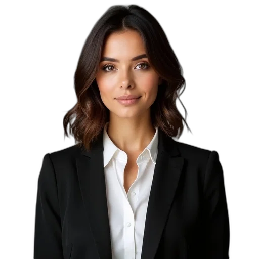 staff, jacket, face, hair transparent PNG cut-out