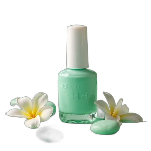 bottle, flower, pastel, green transparent PNG cut-out