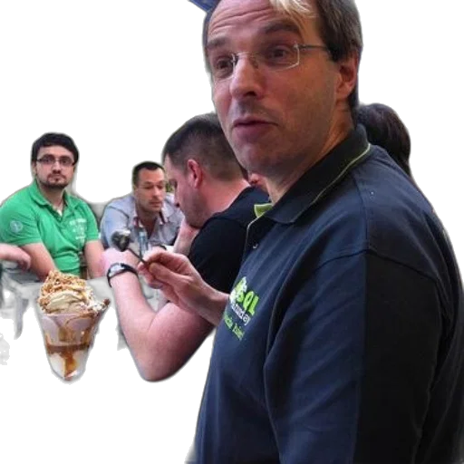 staff, food, photorealistic, man transparent PNG cut-out