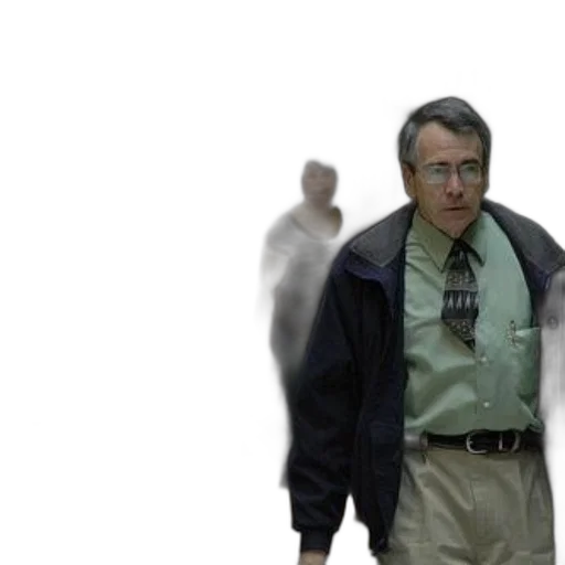jacket, staff, robot, creature transparent PNG cut-out