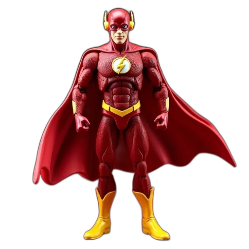 comic book art, concept art, 3d render, flash transparent PNG cut-out