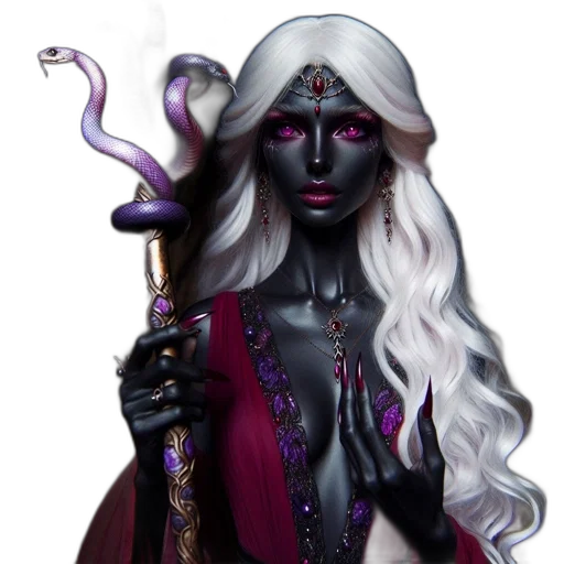 staff, mask, jewelry, fantasy art transparent PNG cut-out
