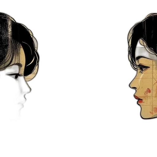 face, mask, concept art, comic book art transparent PNG cut-out