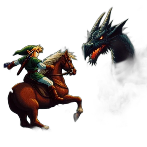 dragon, fantasy art, concept art, pixel art transparent PNG cut-out