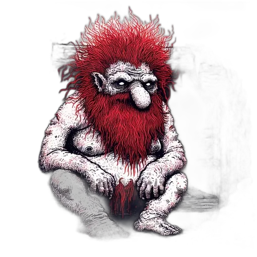 creature, animal, hair, concept art transparent PNG cut-out
