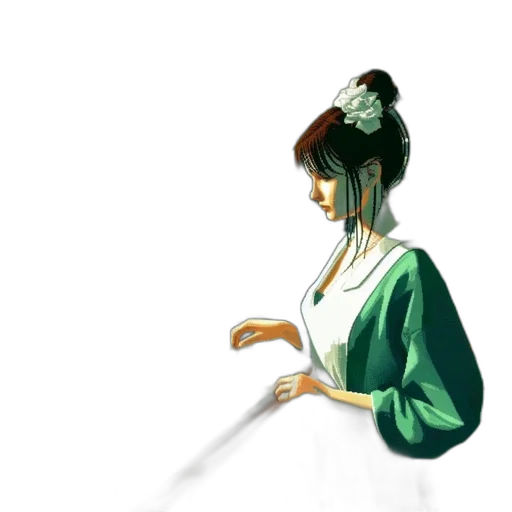 staff, dress, umbrella, jewelry transparent PNG cut-out