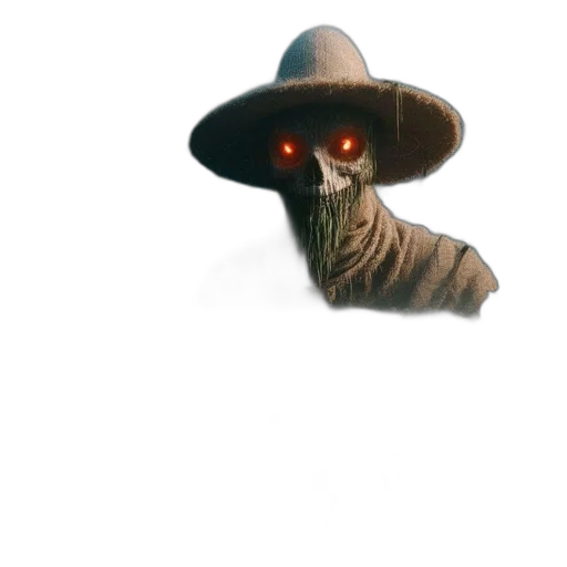 hat, mask, creature, staff transparent PNG cut-out