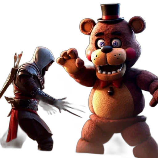 concept art, 3d render, armed, figure transparent PNG cut-out