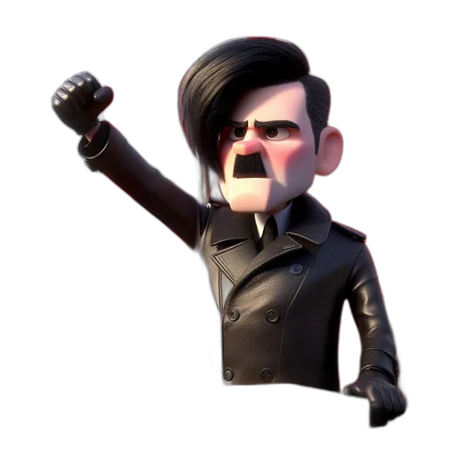 jacket, staff, face, 3d render transparent PNG cut-out