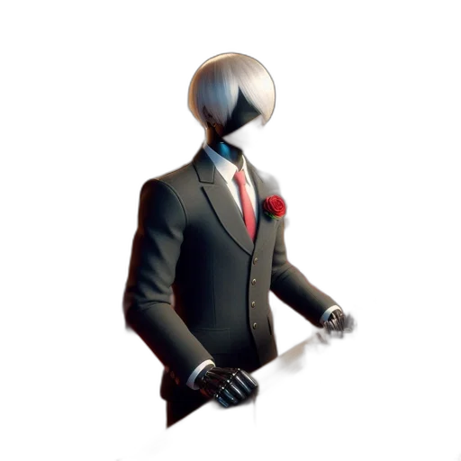 staff, robot, hat, mask transparent PNG cut-out