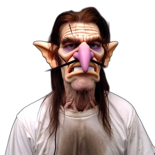 mask, face, staff, creature transparent PNG cut-out