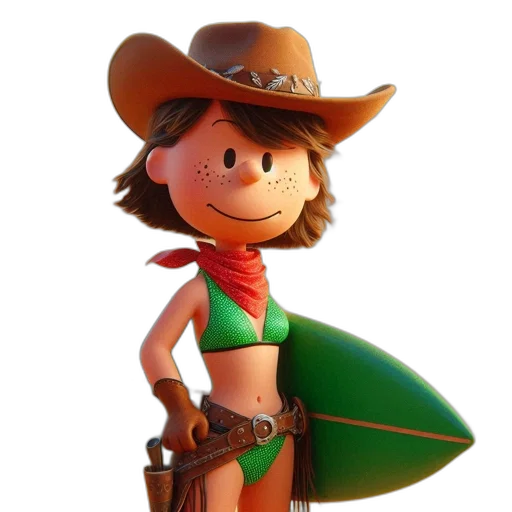 hat, staff, 3d render, concept art transparent PNG cut-out