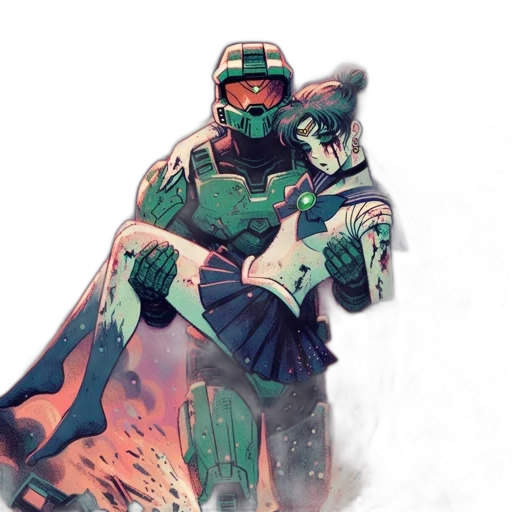 mask, weapon, robot, concept art transparent PNG cut-out
