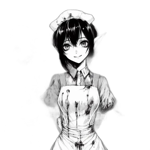 staff, dress, robot, face transparent PNG cut-out