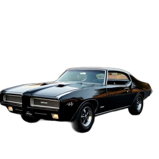 car, photorealistic, 3d render, 1968 transparent PNG cut-out