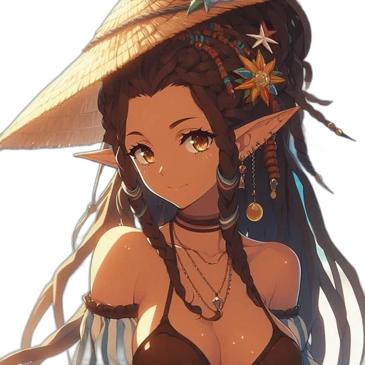 hat, staff, crown, jewelry transparent PNG cut-out