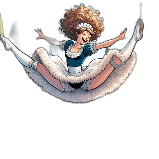 dress, hair, staff, jewelry transparent PNG cut-out