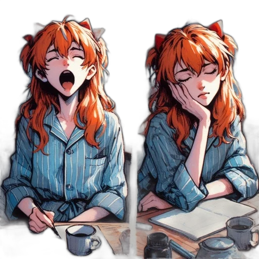 face, anime, concept art, comic book art transparent PNG cut-out