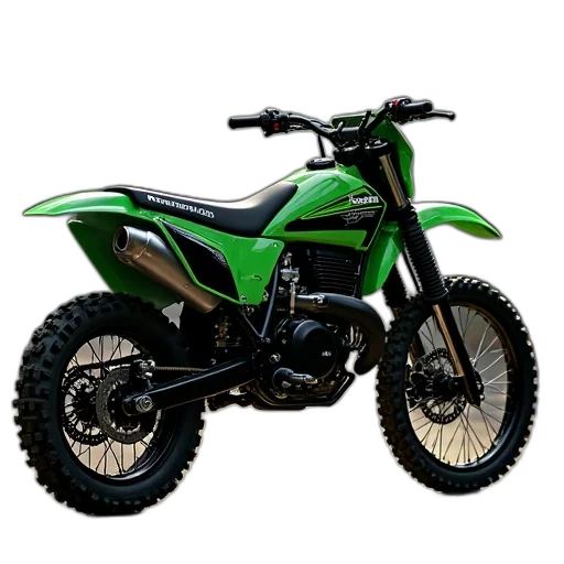 3d render, photorealistic, green, kawasaki transparent PNG cut-out