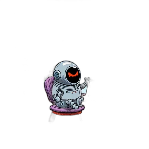robot, staff, creature, animal transparent PNG cut-out