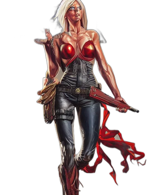 weapon, comic book art, concept art, fantasy art transparent PNG cut-out