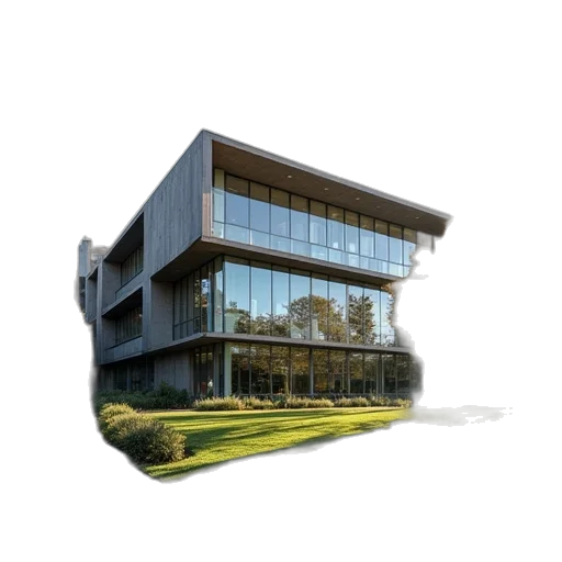 building, 3d render, photorealistic, concept art transparent PNG cut-out