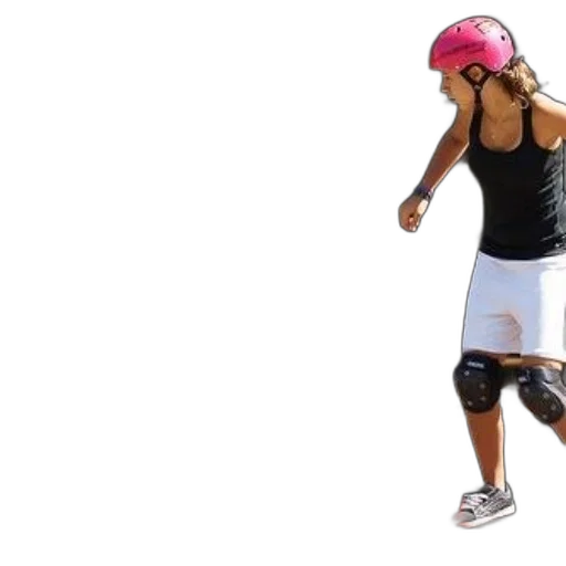 person, wearing, pink, helmet transparent PNG cut-out