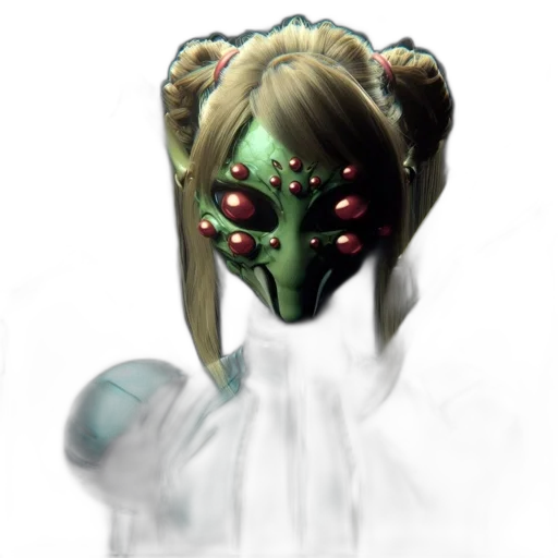 mask, staff, face, creature transparent PNG cut-out