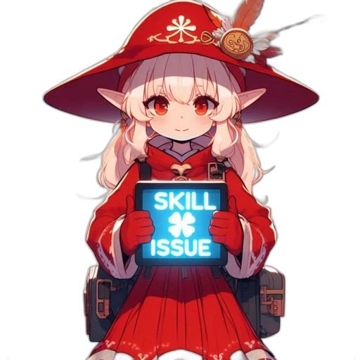 staff, hat, weapon, robot transparent PNG cut-out