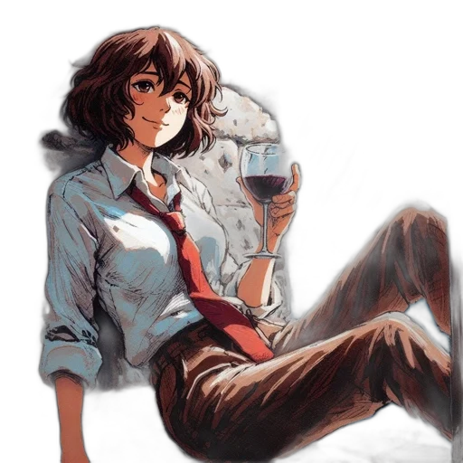 jacket, dress, watercolor, concept art transparent PNG cut-out