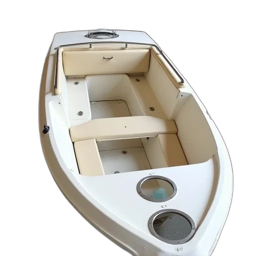 furniture, 3d render, white, boat transparent PNG cut-out