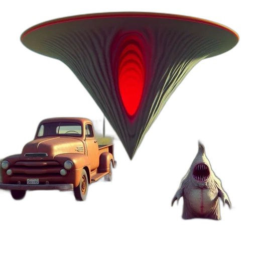 car, hat, umbrella, animal transparent PNG cut-out