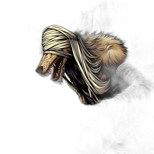 hair, mask, animal, crown transparent PNG cut-out