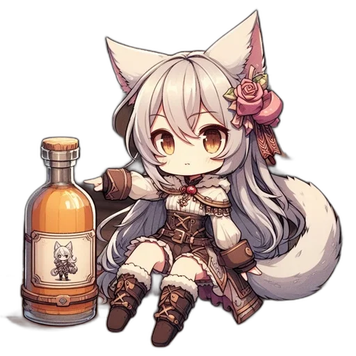 bottle, staff, dragon, weapon transparent PNG cut-out