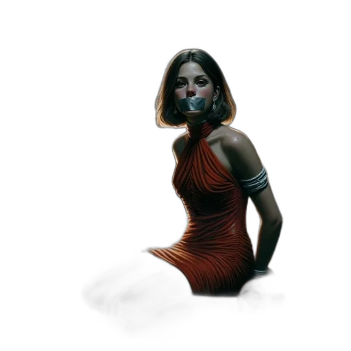 dress, face, mask, creature transparent PNG cut-out