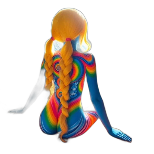 dress, mask, hair, creature transparent PNG cut-out