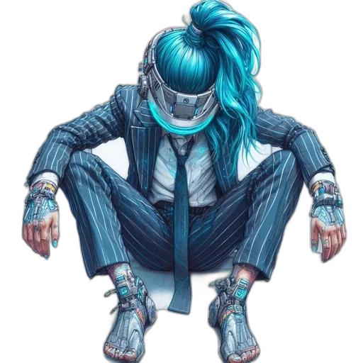 robot, jacket, mask, face transparent PNG cut-out