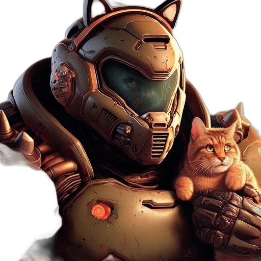 robot, animal, concept art, 3d render transparent PNG cut-out