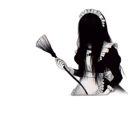 staff, hair, mask, weapon transparent PNG cut-out